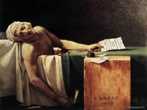 Jacques-Louis David, Marat Assassinato, 1793.